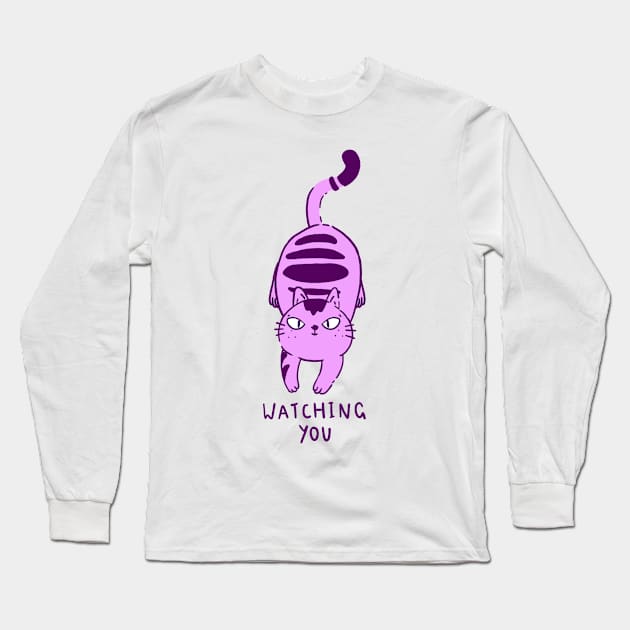 Watching you Long Sleeve T-Shirt by Crudecat